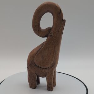 Handcrafted Brown Elephant Sculpture